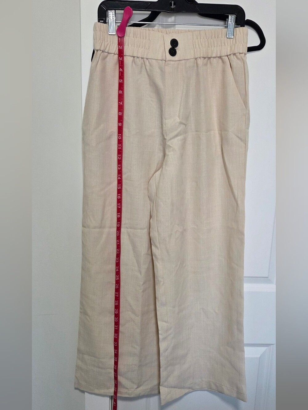 Women's Shein Elegant Casual Comfortable Beige Wide Leg